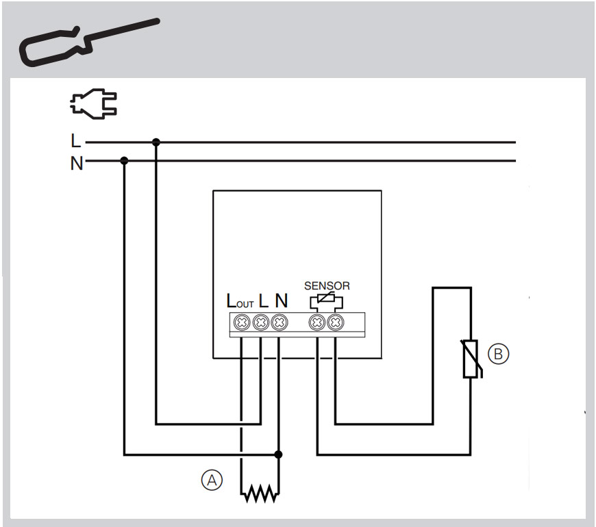 Как подключить терморегулятор для теплого пола NU 350318