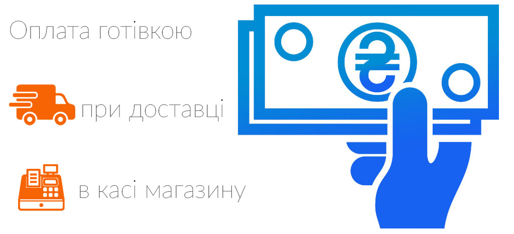 Розрахунок готівкою в магазині КАПРО-Київ