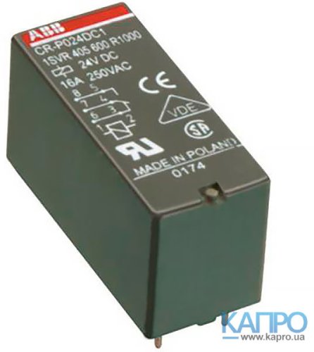 Реле промежут.AC230 Abb CR-P230AC2 (2*8A AC1) 1SVR405601R3000