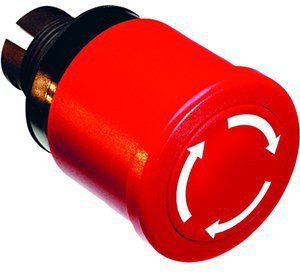 Кнопка-грибок відключ.поворотом D40мм Abb MPMT3-10R червон.1SFA611510R1001
