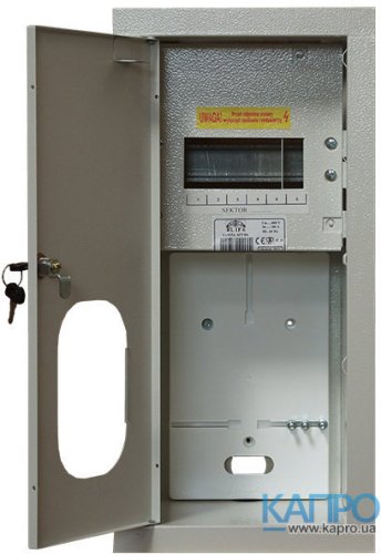 Корпус встроен.метал.для 1-фаз.счетчика+6мод.IP30 Sabaj RL-1F6 замок+стекло