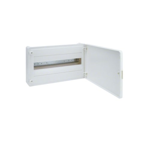 Корпус наружный пласт.с белой дверкой IP40/II Hager Golf VS118PD 18мод ниша 252*390*99