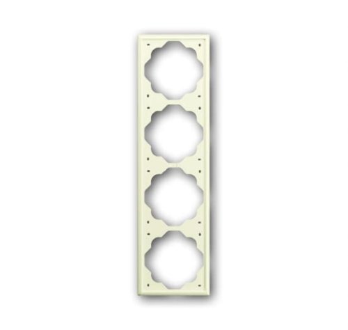 Рамка 4-я ABB Impuls 1724-72 сл/кость