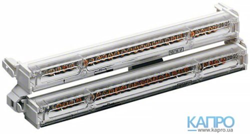 Клемник PE/N 2*25 по 11*16мм2 та 14*10мм2 Hager KM25A