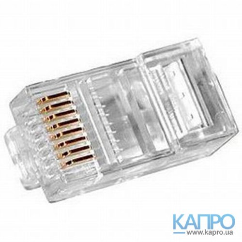Коннектор 8р8с 5кат.экран.RJ45