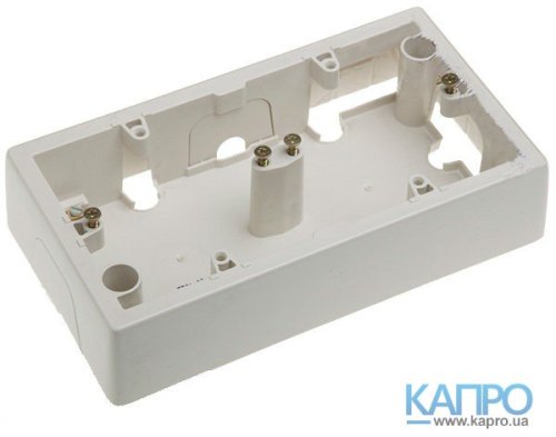 Коробка накладная 2-пост.Valena 776132 сл.кость
