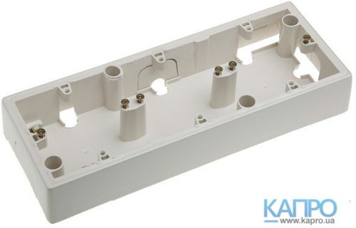 Коробка накладна 3-пост.Valena 776133 сл.кістка