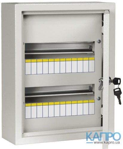 Корпус зовніш. метал.24мод IP54 іЕК ЩРН-24з-0 74 У2 MKM11-N-24-54-Z сір