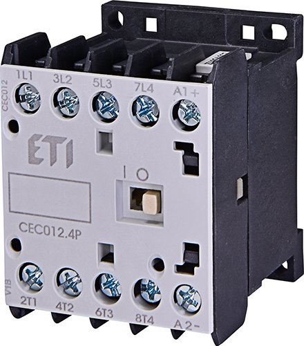 Миниконтактор 4-п 230V ETI AC CEC 12.4P (12А 5,5kW AC3) 4но 4641202