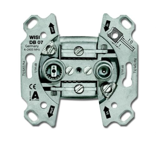Механизм розетки TV+R проходной 5-2400МГц ABB 0231-101