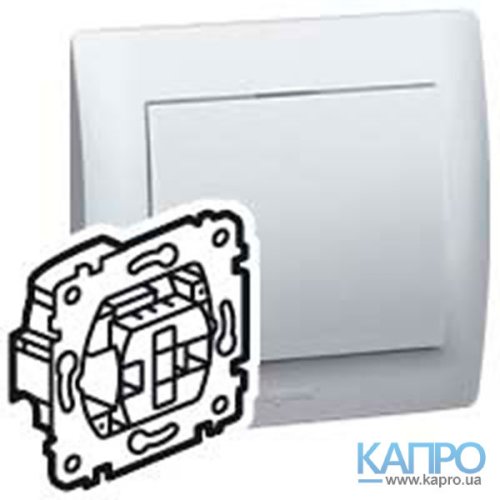 Механизм выключателя 1-кл.п/св.+1 зел.лампа 0,5mA Galea Life 775600