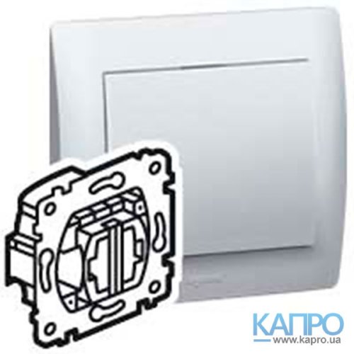 Механизм выключателя 2-кл.п/св.+2 зел.лампы 0,5mA Galea Life 775825