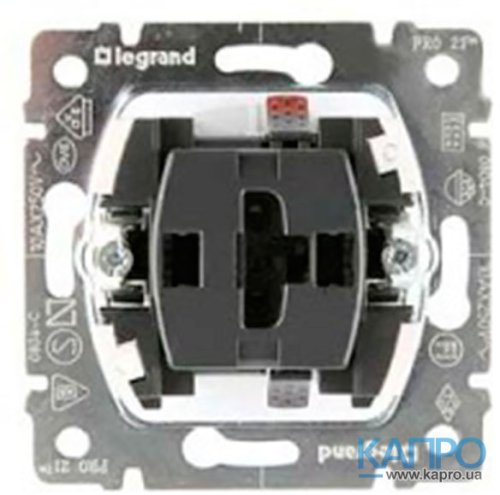 Механизм выключателя унив.п/св.+1 зел.лампа 0,5mA Galea 775602