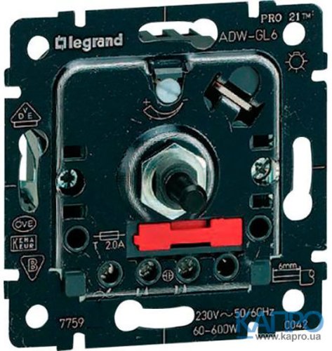 Механизм диммера поворот.100-1000W(VA) Galea Life 775910