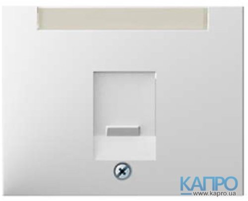 Накладка для супортів під 1 модуль RJ12/RJ45 Berker K.1-5 11707009 поляр.біл