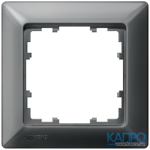 Рамка 1-я Siemens Delta Line 5TG 2551-6 черн.металлик