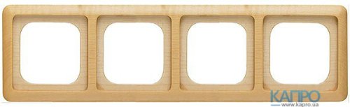 Рамка 4-я Siemens Delta Natur 5TG 1654 клен