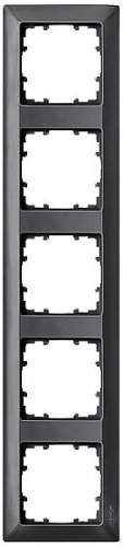 Рамка 5-я Siemens Delta Line 5TG 2555-6 чорн.металік