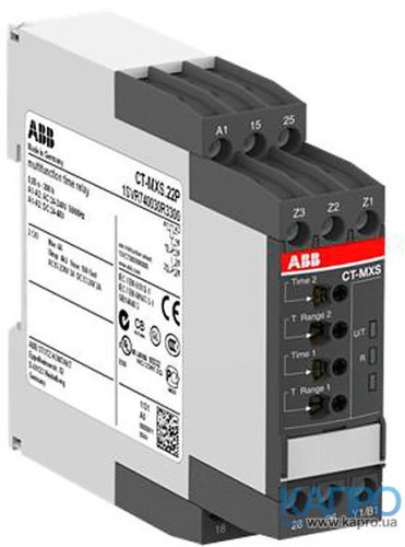 Реле времени аналог.многофункц.8диапаз.AC/DC24-240V 1мод.Abb CT-MFE 1SVR550029R8100