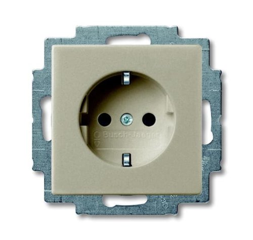 Розетка с заземл.контактом 16А ABB Basic55 20 EUC-93-507 шампань 2CKA002011A6140