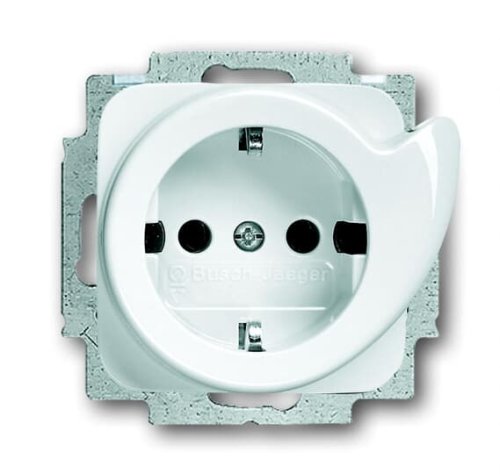 Розетка з заземл.контактом з виштовхувачем 16А ABB Reflex 20 EUCDR-214 альп.біл