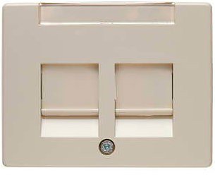 Накладка для суппортов под 2 модуля RJ12/RJ45 Berker Arsys 11820002 бел
