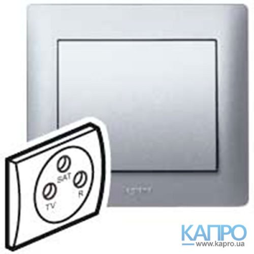 Панель розетки TV+R+SAT Galea Life 771373 (алюм)