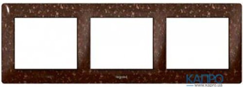 Рамка 3-я Galea Life CORIAN 771703 Cocoa Brown