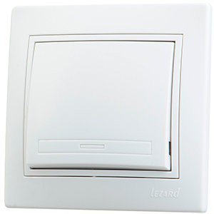 Выключатель 1-кл.Lezard Mira 701-0202-100 бел