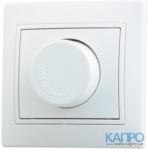 Димер поворот.500W Lezard Mira 701-0202-116 біл  Димер поворот.500W Lezard Mira 701-0202-116 біл