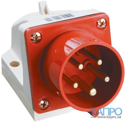 Вилка настенная 380V IP44 ИЭК 5п 32А ССИ-525 PSR52-032-5