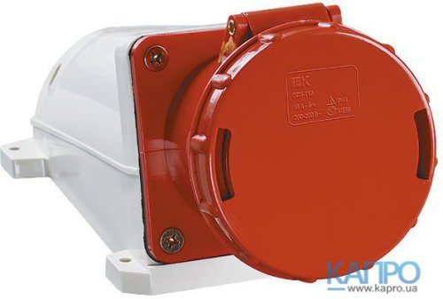 Розетка настенная 380V IP54 ИЭК 5п 125А ССИ-145 PSR12-125-5
