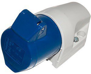 Розетка настенная 230V IP44 Walther 3п 16А 110306