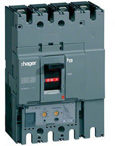 Выключатель автоматический 3-п Hager 50kA HND630H 630A