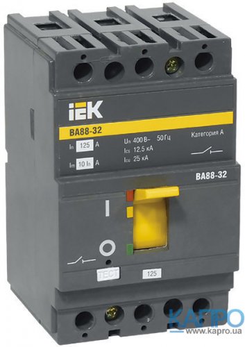 Автоматичний вимикач ВА88-32 3Р 40А 25кА іЕК SVA10-3-0040