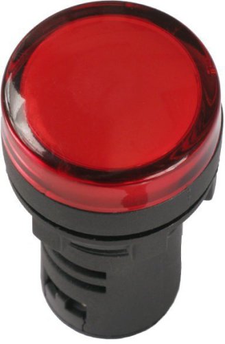 Головка сигнал.LED-матрица d22 AC/DC24V іЕК AD22DS(LED) червон BLS10-ADDS-024-K04