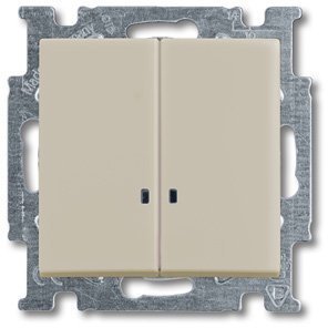 Выключатель 2-кл.с п/св.ABB Basic55 2006/5 UCGL-92-507 сл/кость 2CKA001012A2157  Выключатель 2-кл.с п/св.ABB Basic55 2006/5 UCGL-92-507 сл/кость 2CKA001012A2157