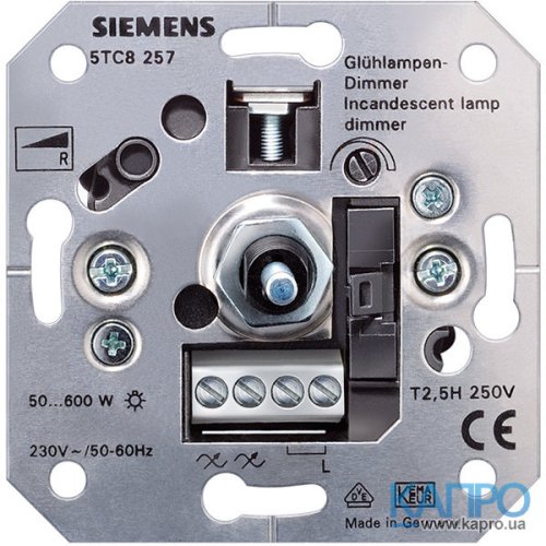 Механизм диммера поворот. 50-600W Siemens 5TC 8257