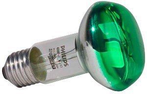 Лампа рефлект.Philips Е27 зел R63 40W Reflector Colours