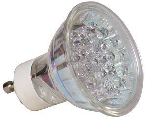 Лампа LED 230V GU10 Delux 50000h 1,7W 20LED син