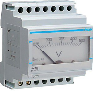 Вольтметр аналоговый 0-500V Hager SM-500