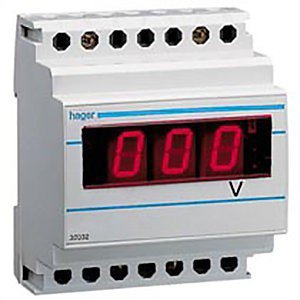 Вольтметр цифровий DIN 0-500V Hager (SM-501)