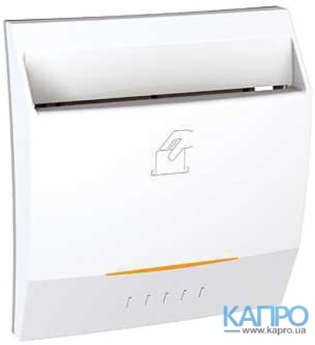 Выключатель карточ.с п/св.2-мод.НО 10А Schneider Unica MGU3.283.18 бел