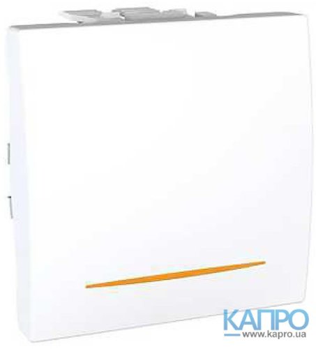 Выключатель универс.с контрол.п/св.2мод.10А Schneider Unica MGU3.203.18S бел