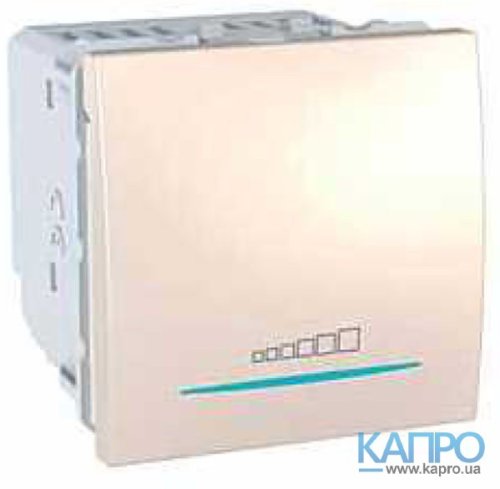 Диммер нажимной 2мод.20-350W/VA Schneider Unica MGU3.515.25 сл.кость