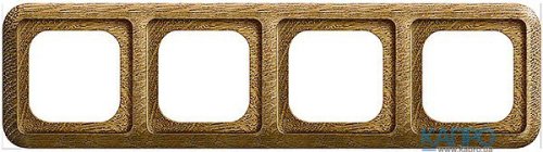 Рамка 4-я Siemens Delta Natur 5TG 1614 т/дуб