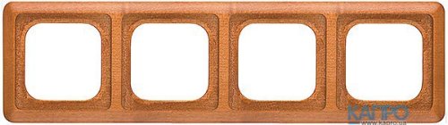 Рамка 4-я Siemens Delta Natur 5TG 1674 вишня