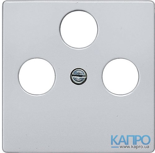 Панель розетки TV+R+SAT Siemens 5TG 1252 алюм.металлик