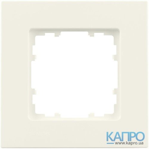 Рамка 1-я Siemens Delta Miro 5TG 1111-0 титаново-біл
