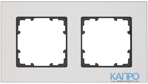 Рамка 2-я Siemens Delta Miro 5TG 1122-0 (алюм-натур)
